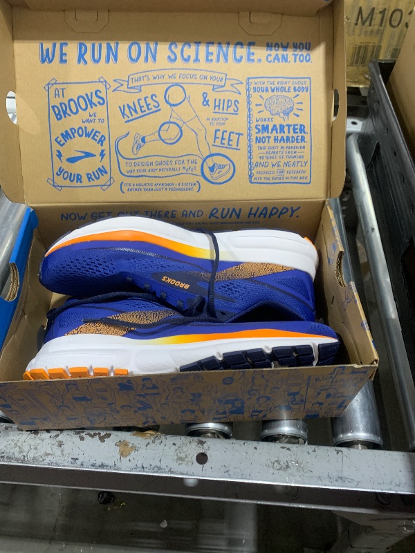 Photo 1 of SIZE 10 BROOKS Men's Sneaker, Blue Peacoat Orange, 10