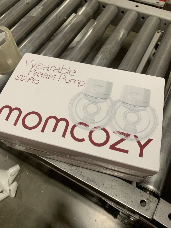 Photo 1 of Momcozy Hands-Free Breast Pump S12 Pro, Wearable & Portable Pump with Soft DoubleFit Flange, 3 Modes | 9 Levels Double Electric Pump, Smart Display, 24mm, 2 Pack, Cozy White