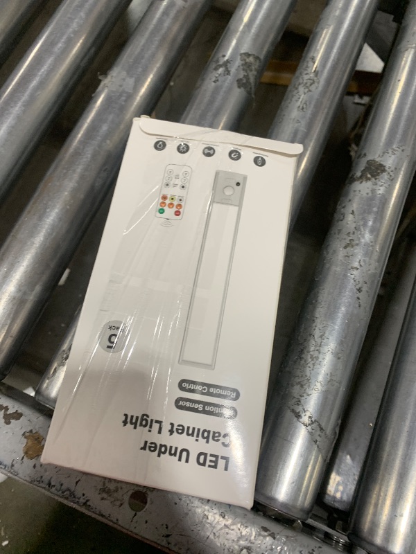 Photo 1 of Under Cabinet Lights with Remote Control, USB Rechargeable Battery 180 Lumen Motion Sensor Indoor Light,5 Pack Wireless Under Counter Light,3 Color Dimmable Closet Lighting for Kitchen,Stairs,Wardrobe