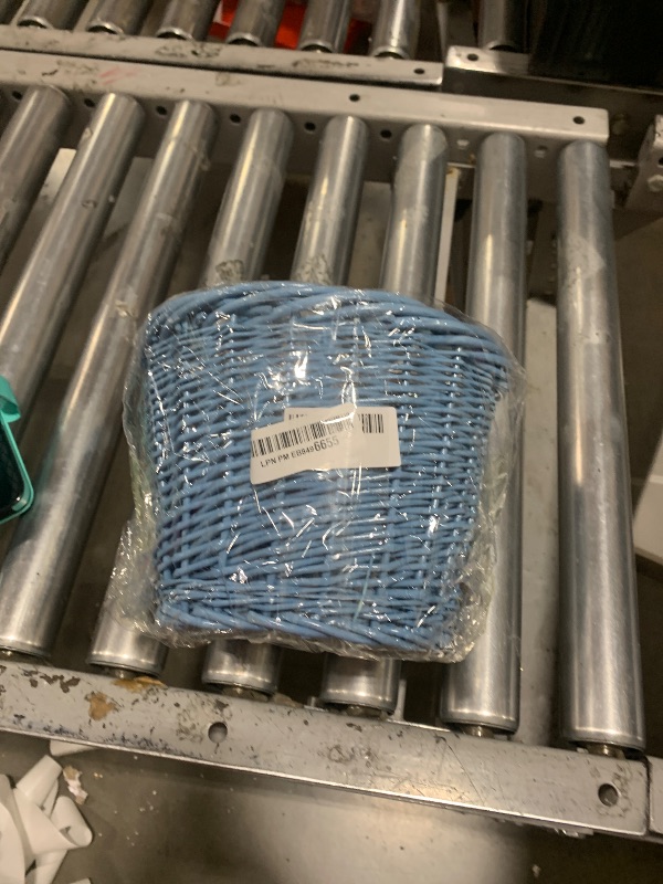 Photo 1 of Bike Basket, Little Box Made by Willow for Bicycle, Arts and Cirafts Chldren's Bicycle Basket (Blue)