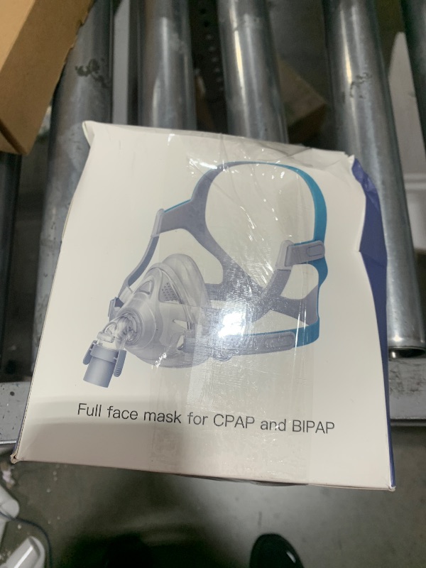 Photo 1 of TMS Comfort Series Nasal CPAP Mask Full Face - Reusable CPAP Supplies - Covers Nose and Mouth - Includes Headgear, Frame, Elbows and Full Face Mask Cushion
