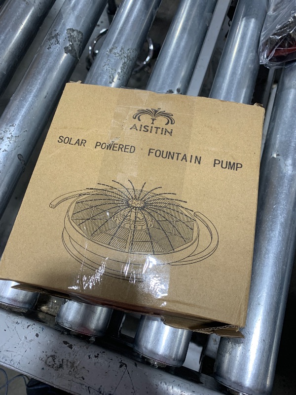 Photo 1 of AISITIN 4W Solar Fountain Pump Built-in 2200mAh Battery with 8 LED Lights Chargeable, 2025 Upgrade Glass Panel Solar Bird Bath Fountains for Garden, Bird Bath, Pool, Fish Tank and Aquarium