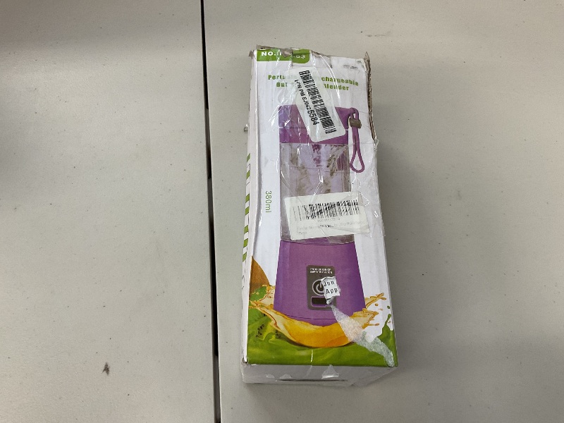 Photo 1 of Cordless Portable Personal Size Blender - Mini Blender Make Smoothies and Shakes, 380Ml BPA Free Travel Cup, Powerful Blending Suit in Office/Home/Gym