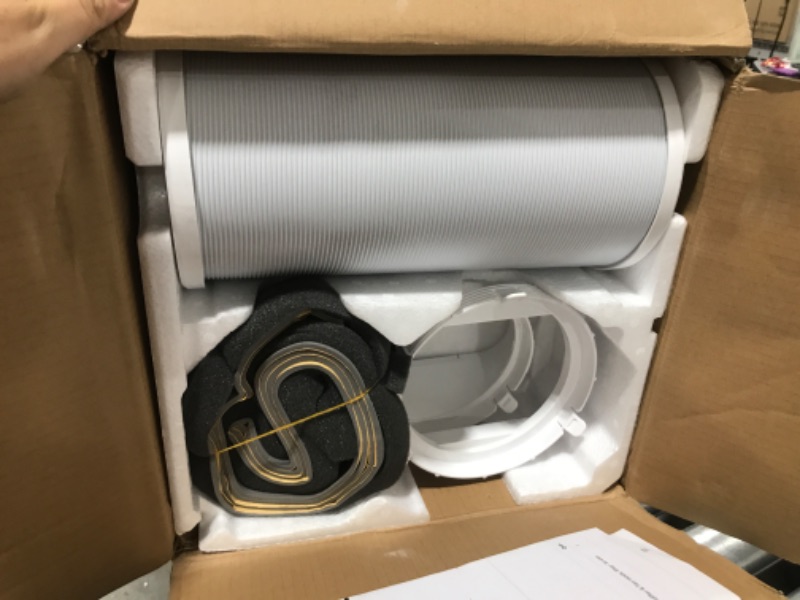 Photo 1 of Midea 8,500 BTU ASHRAE (5,000 BTU SACC) Portable Air Conditioner, Smart Control, Cools up to 150 Sq. Ft., with Dehumidifier & Fan mode, Easy- to-use Remote Control & Window Installation Kit Included