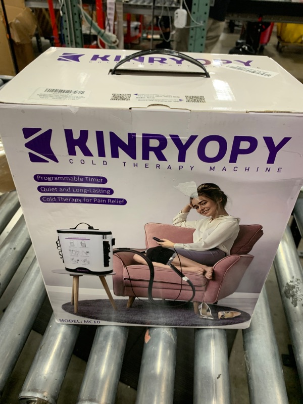 Photo 1 of Cold Therapy Machine with Programmable Timer, Portable Ice Machine for Knee After Surgery, Knee Replacement Recovery System, Cryotherapy Pain Relief w/Compression Pad for,Shoulder, Hip and Ankle