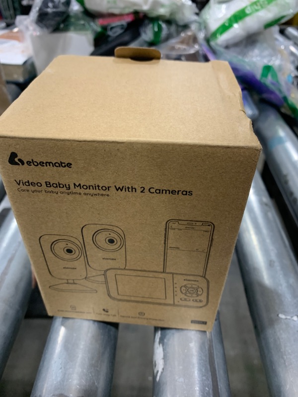 Photo 1 of ebemate Video Baby Monitor with Two Camera, 2.8" LCD Screen with 2-Way Talk Cam Monitor and 5 Soothing Lullabies Baby Monitoring EB29-2