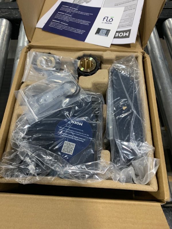 Photo 1 of Moen Flo Smart Water Monitor and Automatic Shutoff Sensor, Wi-Fi Connected Water Leak Detector for 1-Inch Diameter Pipe, 900-006