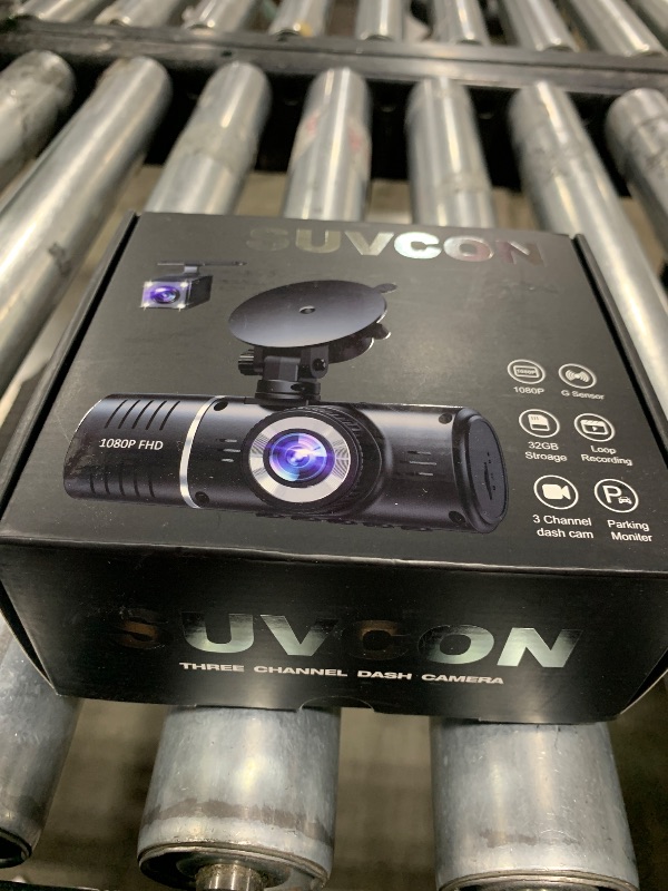 Photo 1 of Dash Cam Front and Rear Inside, 3 Channel Dash Camera for Cars, 1080P Triple Dash Cam, Dash Camera with 32GB Card, Loop Recording, HDR, G-Sensor, 24Hr Parking