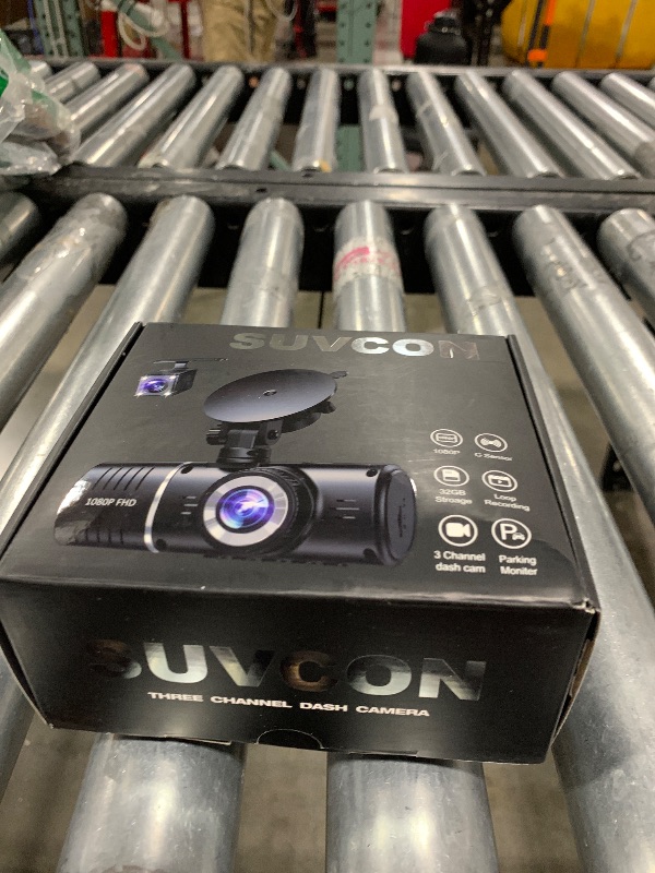 Photo 1 of Dash Cam Front and Rear Inside, 3 Channel Dash Camera for Cars, 1080P Triple Dash Cam, Dash Camera with 32GB Card, Loop Recording, HDR, G-Sensor, 24Hr Parking