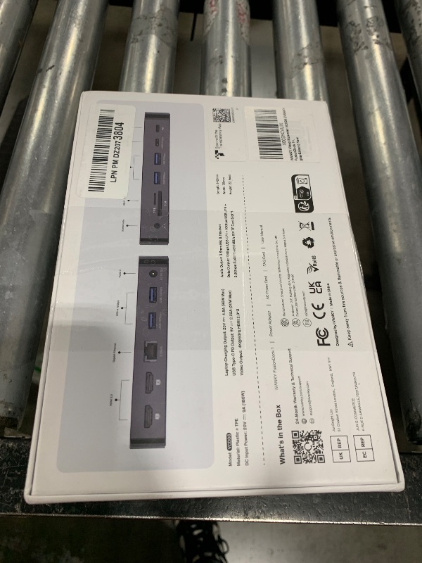 Photo 1 of iVANKY FusionDock 1+ MacBook Pro Docking Station with 180W Power Adapter, 12-in-1 Dual 4K@60Hz USB C Dock for MacBook Pro/Air Thunderbolt 3/4 Dock HDMI 2.0, 96W PD, 6 USB, 2.5Gbps Ethernet SD/TF Audio