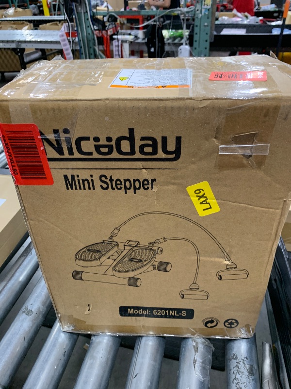 Photo 1 of Niceday Steppers for Exercise, Mini Stair Stepper with Resistance Bands at Home Workout Equipment with 300LBS Loading Capacity, Hydraulic Fitness Stepper with LCD Monitor