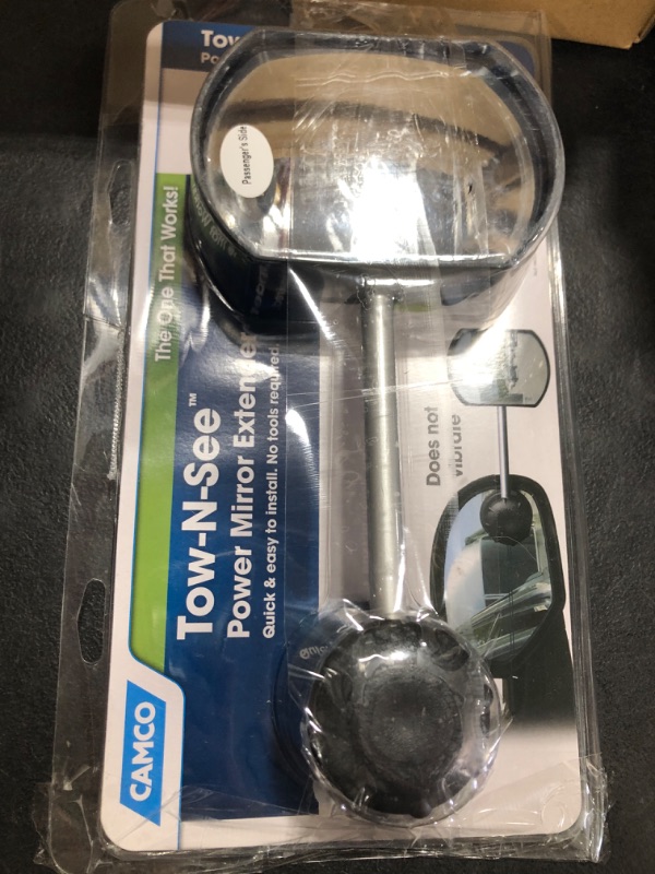 Photo 1 of Camco Tow-N-See Mirror | Features Quick and Simple Installation & Attaches to Existing Side Mirror | Perfect to Add to RV Accessories, Truck Accessories, Car Accessories & More | Convex Style (25668)