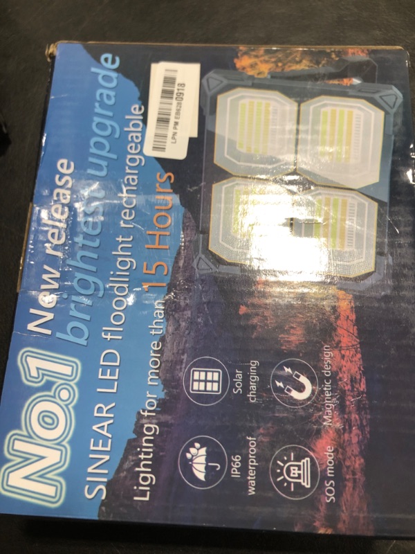 Photo 1 of 200W Rechargeable Work Light,20000MAh Magnetic Work Light, 20000LM Portable 326 Led Solar Floodlights with Stand 5 Lights Modes IP66 Waterproof Power Bank,for Outdoor Camping Car Repairing