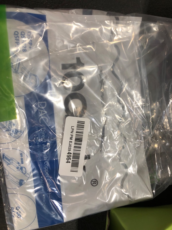 Photo 1 of [White] Colored 10G SFP+ DAC Cable - 32AWG Twinax SFP Cable for Cisco SFP-H10GB-CU0.5M, Ubiquiti UniFi, D-Link, Supermicro, Netgear, Mikrotik, Fortinet, 0.5-Meter(1.6ft)