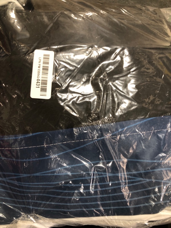 Photo 1 of Estelar Textiler Navy Blue and Greyish White Blackout Curtains for Bedroom 84 Inches Long, Full Room Darkening Grommet Curtains for Living Room,Thermal Insulated Ombre Drapes,52Wx84L,2 Panels