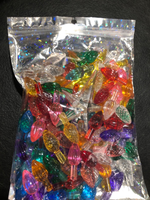 Photo 1 of 86Pcs Ceramic Christmas Tree Large Replacement Lights Bulbs/Big Tree Pegs for 16 to 30" Oversized Trees Including Twist/Pineapple & 2 Pcs Extra Large Pentagram Tree Toppers