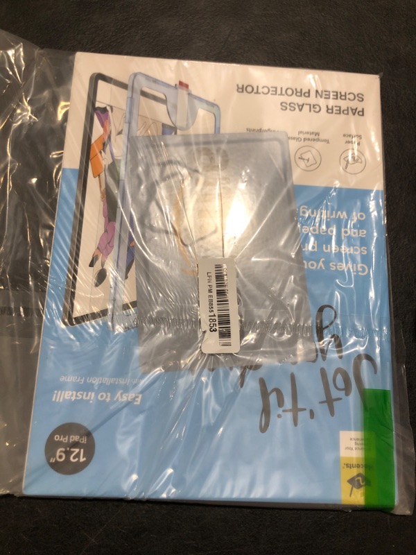Photo 1 of Hocents. Paperfeel Glass Screen Protector Compatible with iPad Pro 12.9 6th / 5th / 4th / 3rd Generation (2022/2021 / 2020/2018), Auto-Alignment Tool, Tempered Glass, EZ Kit