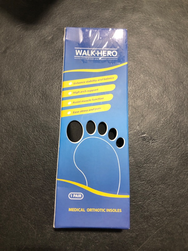 Photo 1 of Inserts Relieve Plantar Fasciitis - Flat Feet Insoles Arch Supports, Orthotic Insoles for Foot Pain Arch Pain Reduce Muscle Fatigue Absorb Shock (Mens 6-6 1/2 | Womens 8-8 1/2)