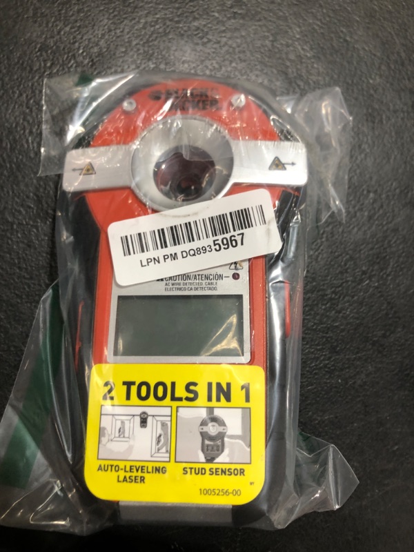 Photo 1 of BLACK+DECKER Line Laser, Auto-leveling with Stud Finder (BDL190S)