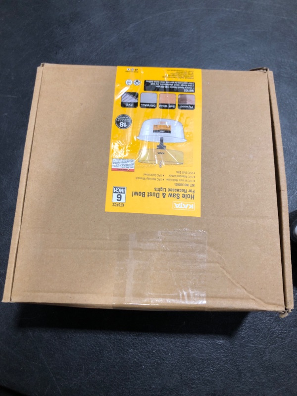 Photo 1 of KATA Hole Saw for Recessed Lights: 6 Inch Hole Saw for Recessed Lighting with Dust Bowl - 6 In Hole Drill Cutter with Silicone Dust Catcher Tool for Drywall on Ceiling - Installing LED Can Light Home