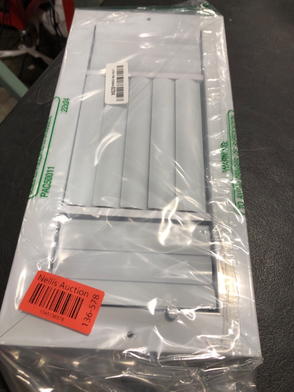 Photo 1 of 14" x 6" Duct Hole [15.6" x 7.6" Face] Aluminum 3-Way Vent Cover: Adjustable Curved Blade Air Supply Diffuser - Plastic Seal for Tight Fit, Quiet Air Flow, Multi-Shutter Damper