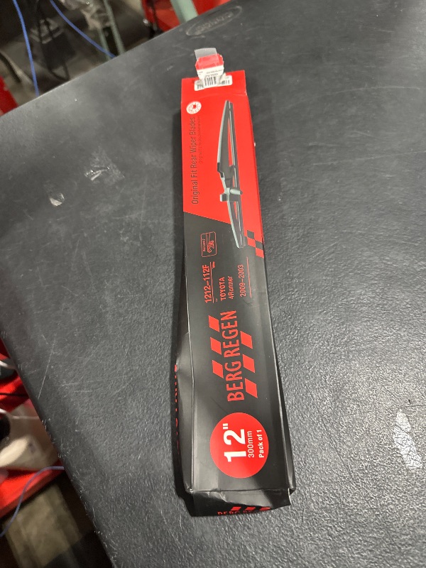 Photo 1 of BERG REGEN Rear Wiper Blades 12 inch(12-F), Replacement For Toyota 4Runner 2009-2003, Back Windshield Wiper Blades +More Cars