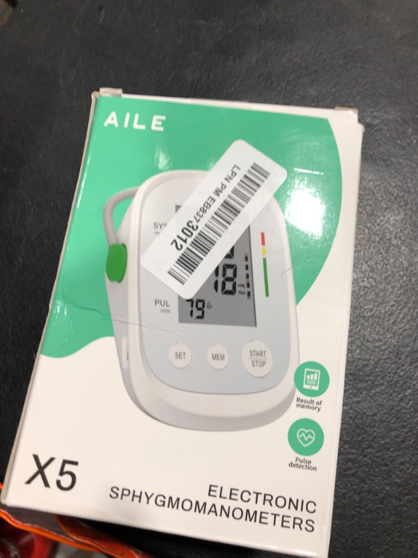 Photo 1 of Blood Pressure Monitor, AILE Blood Pressure Machine Upper Arm Large Cuff(8.7"-16.5"), High Automatic Blood Pressure Monitors Cuff for Home Use, (BP) Manual Arm Blood Pressure Monitors, 2 * 99 Memory