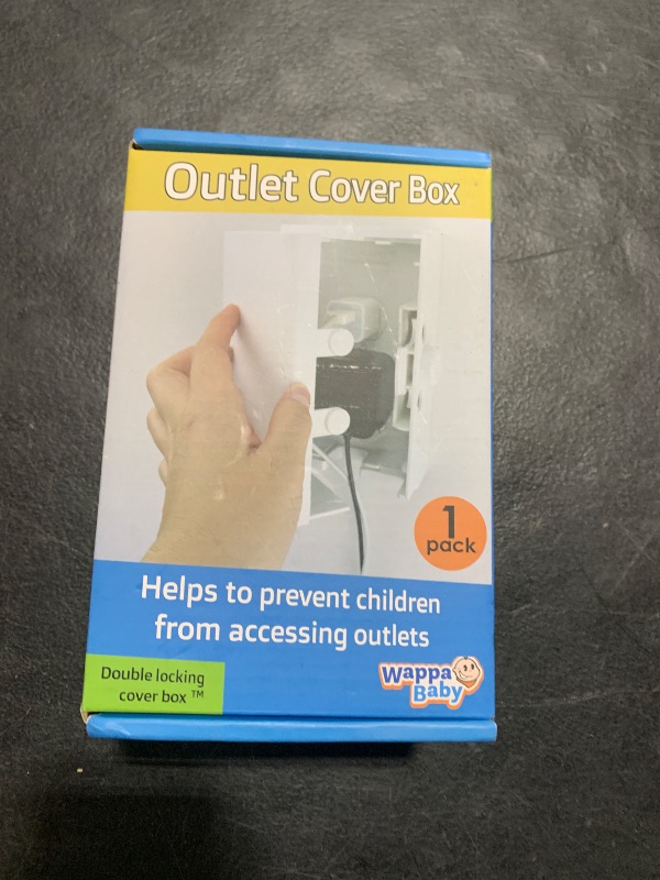 Photo 1 of Baby Safety Outlet Cover BOX [Patent Pending] Double Lock for Much Better Toddler Proofing, Easier Operation, Simple 3 Step Install with Included Screws. Provides Extra Space Inside for Plugs,Adapters