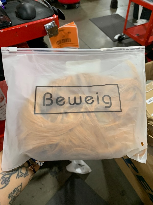 Photo 1 of Beweig Mens Wig Short Orange Costume Hair Replacement Synthetic Cosplay Halloween Hair Wigs