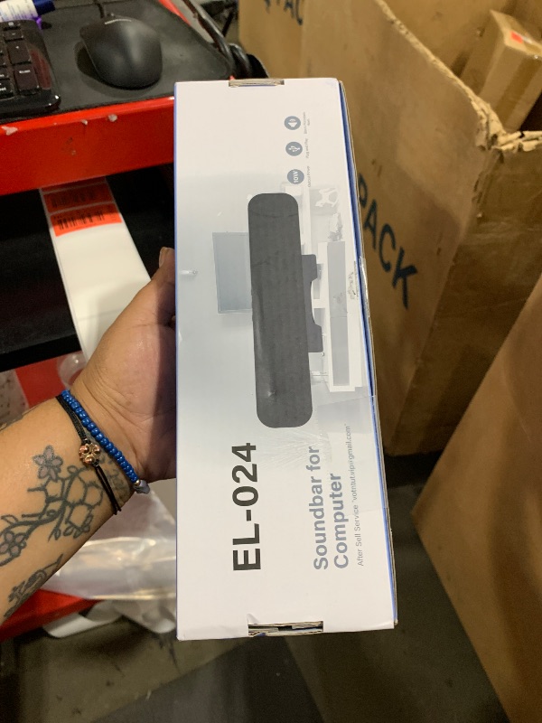 Photo 1 of OGUPGX Computer Speakers for Desktop Pc, Monitor Speakers for Laptop,Pc Speakers with Loud Sound,Volume Control Easily Clamps to Monitors(USB-C to USB Adapter Included) (Black)