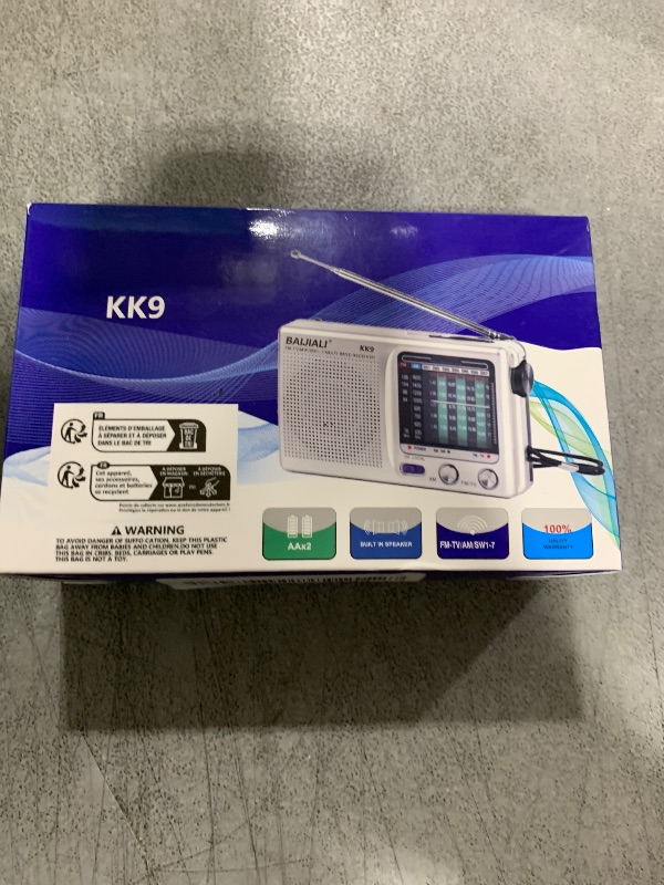 Photo 1 of BAIJIALI AM FM Portable Radio with Headphone Jack - Battery Operated Transistor Radio for Seniors, Easy to Use Compact Design for Home, Outdoor & Emergency - Ideal Gift for Elderly (BLJ-KK9)
