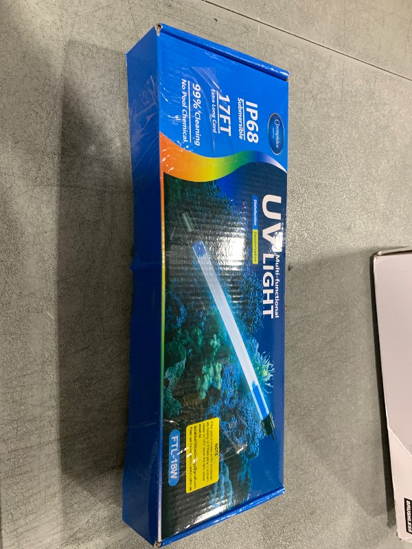 Photo 1 of 18W Aquarium UV Light for 100-1000 Gallon, UV Pond Water Clarifier for Koi Pond, Swimming Pool, Spa, Large Fish Tank, Cold Plunge UV Light for Pond Algae Control