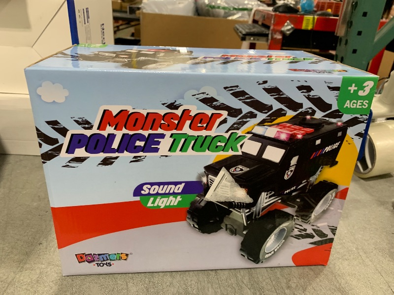 Photo 1 of Dazmers Monster Truck Police Car Toy with Lights and Siren with Sound for Boys and Girls Ages 3-5+