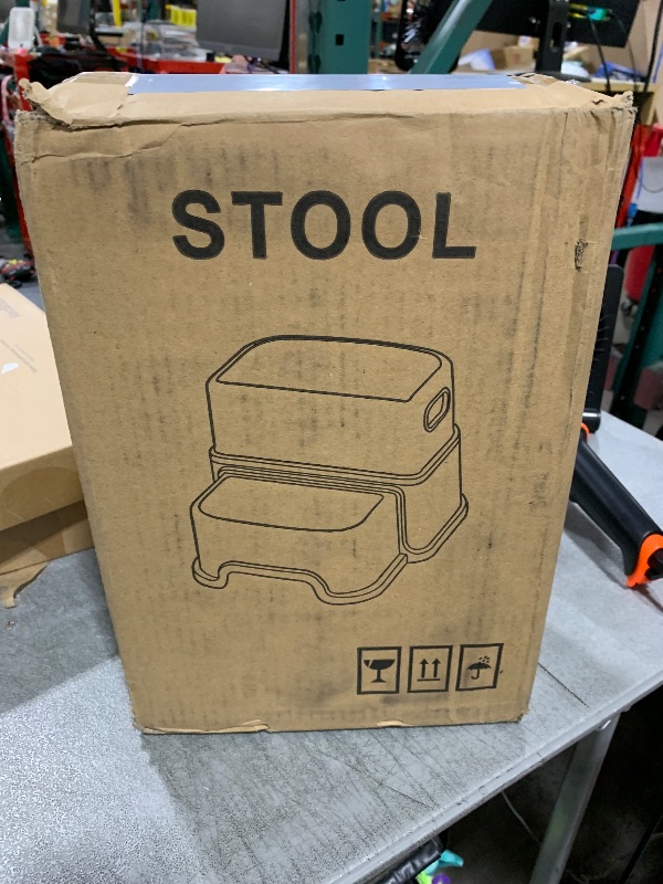 Photo 1 of Toddler Step Stool,2 Step Stools for Kids with Anti-Slip Surface and Rubber Bottom, Kids Step Stool Poop Stool for Toilet Potty Training, Bathroom, Kitchen(Include 2 Ducks)