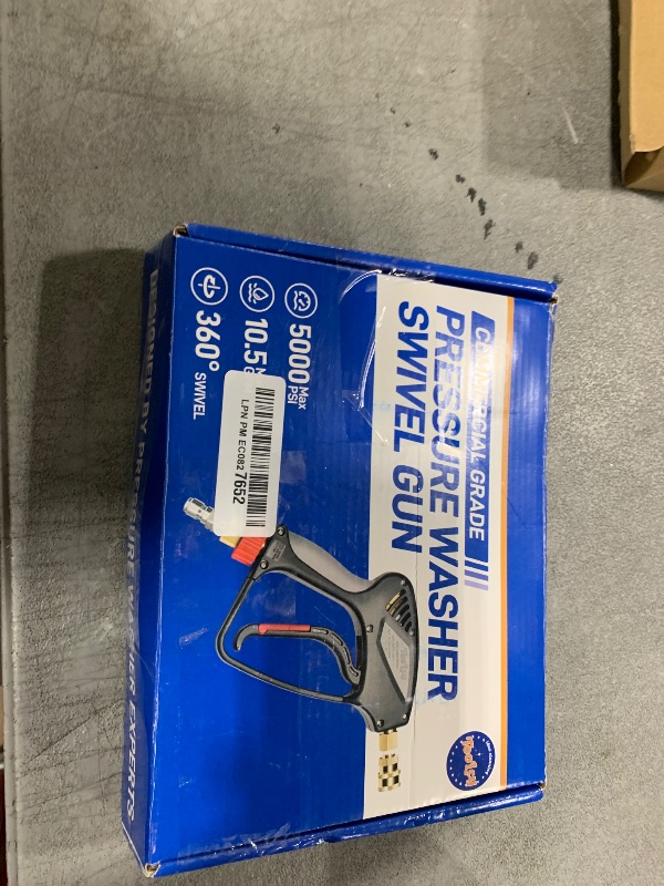 Photo 1 of TOOLCY Pressure Washer Short Gun, Commercial 5000 PSI / 10.5 GPM with Nozzle Tips, 3/8" Swivel USA-NPT Thread x Quick Socket, Sturdy Design for Gas Power Washer