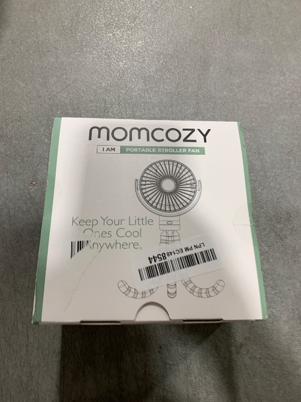 Photo 1 of Momcozy 8000mAh Portable Stroller Fan, 27H Ultra-long Battery Life Detachable 4 Speed 360°Rotate LED Night Light with 2 Modes, USB Rechargeable Handheld Cooling Fan for Travel/Car Seat/Bedroom