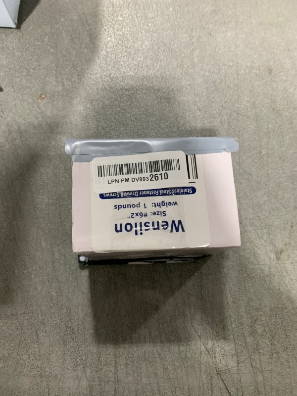 Photo 1 of Wensilon (180 pcs)#6X2 410 Stainless Steel Fastener Drywall Screws-Phillips with coarse Threaded tip, Black, Suitable for Drywall Slate, Wood, etc.(1 pounds)