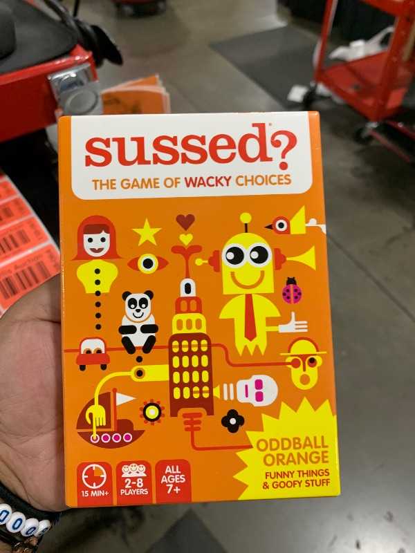 Photo 1 of SUSSED The Wacky ‘What Would You Do?’ Family Card Game - Fun & Easy for Kids - Travel Game, Road Trip Essential & Car Activity - Ages 7 & Up - Orange Pack