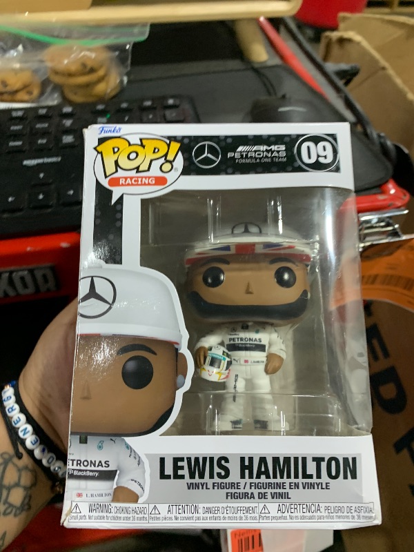 Photo 1 of Funko POP! Racing: Racing - Lewis Hamilton with Helmet - Mercedes-Benz - Collectable Vinyl Figure - Gift Idea - Official Merchandise - for Kids & Adults - Sports Fans - Model Figure for Collectors