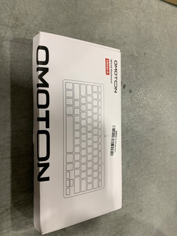 Photo 1 of OMOTON Wired Keyboard for Mac with Dual Interface, Comfortable Typing Angle & Stable Connection, Compatible with MacBook, iMac, Mac Mini, PC-Grey