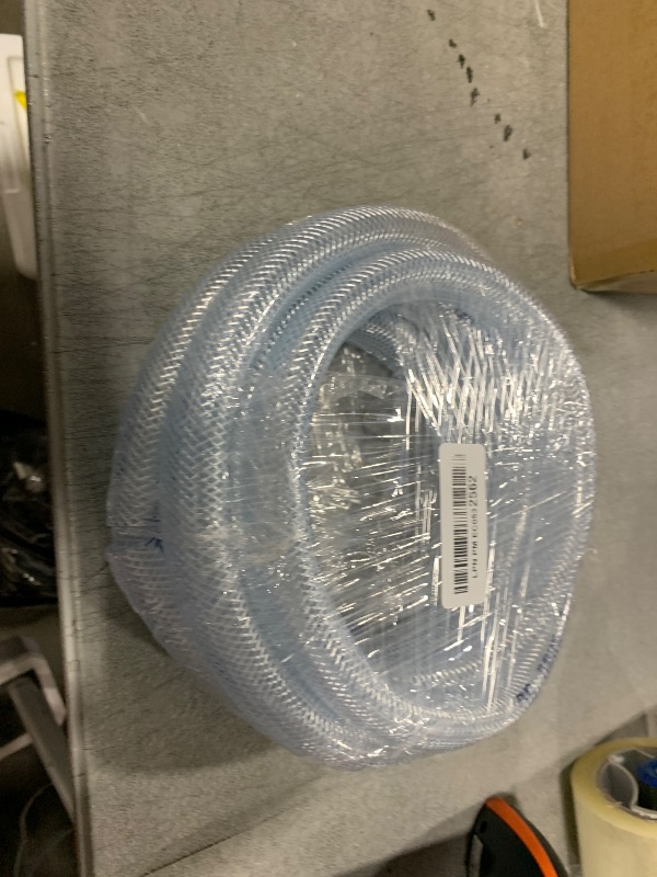 Photo 1 of JUNZHIDA High Pressure Braided Clear Flexible PVC Tubing 3/4" ID,10ft