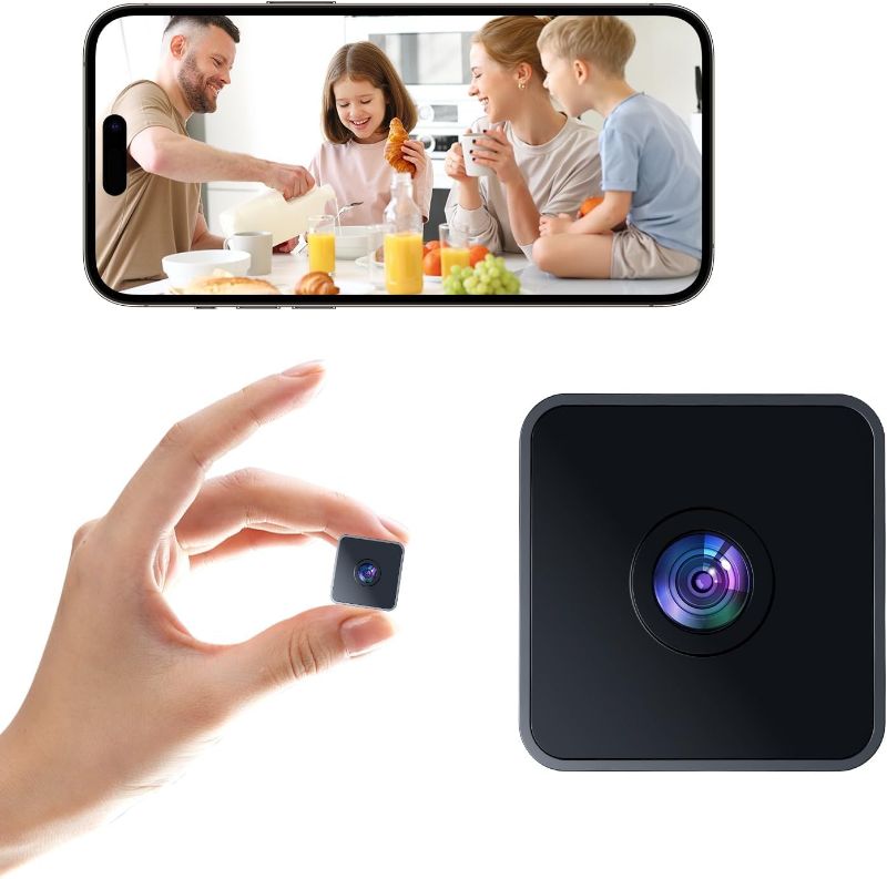 Photo 1 of Hidden Cameras - Spy Camera - 1080P HD Indoor Camera - Mini Nanny Cam with Night Vision & Motion Detection- Indoor/Outdoor Wireless Security Cameras for Home, Car, Baby & Pet Monitoring(Square)-X1