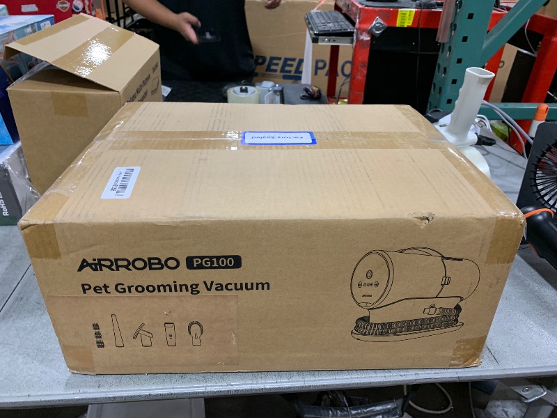 Photo 1 of AIRROBO Dog Grooming Vacuum, Dog Grooming Kit,12000Pa Strong Pet Vacuum, 2L Large Capacity Vacuum for Shedding Grooming Hair, Quiet,PG100