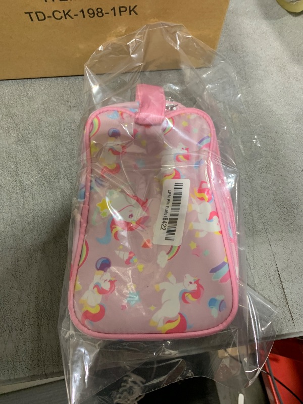 Photo 1 of Vipdeal Kids Toiletry Bag for Girls, Travel Toiletry Bag for Little Young Girls Cosmetic Bag Makeup Bag Waterproof Hanging Wash Bag Toddler Toiletries, Unicorn Pink