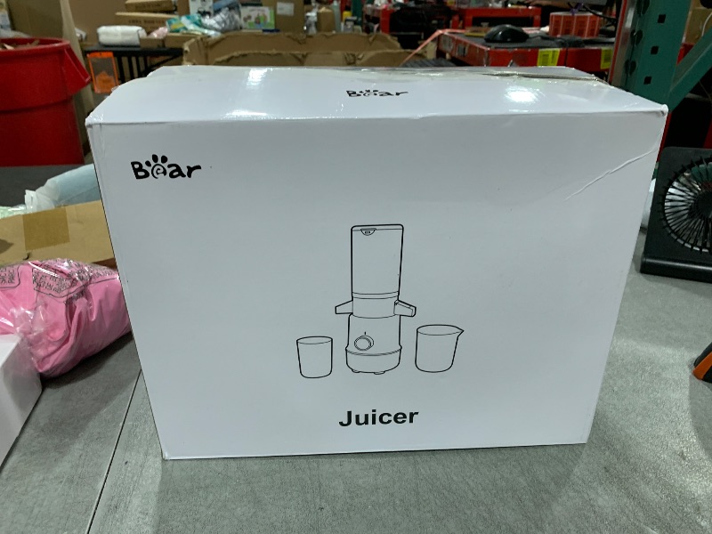 Photo 1 of Bear Masticating Juicer Machine | Slow Cold Press Juicer with 4.1in Large Feeding Chute for Whole Fruits, Vegetables | Reversible Auger Easy to Clean