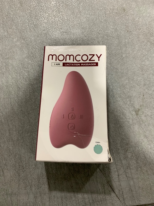 Photo 1 of Momcozy Warming Lactation Massager 2-in-1, Soft Breast Massager for Breastfeeding, Heat + Vibration Adjustable for Clogged Ducts, Improve Milk Flow, Blue-Green