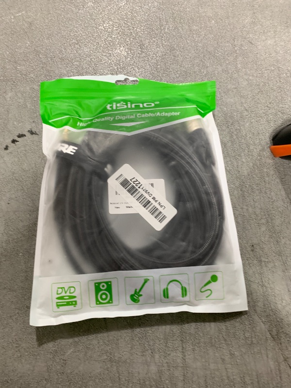 Photo 1 of Tisino 1/4" to XLR Cable, 6.35mm TRS to XLR Male Nylon Braid Quarter inch TRS to XLR Male Balanced Interconnect Microphone Cord Patch Cable - 15ft