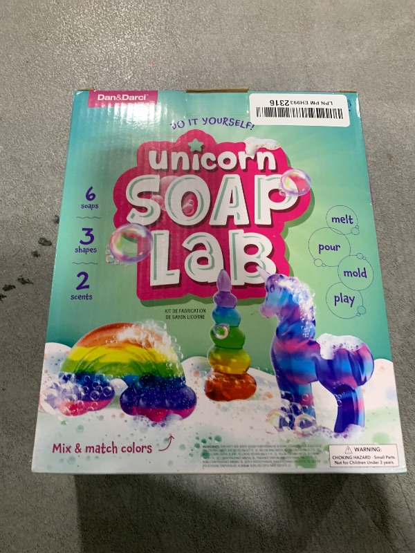 Photo 1 of Unicorn Soap Making Kit - Girls Crafts DIY Project Age 6+ Year Old Kids - Unicorn Girl Gifts - Science STEM Activity Teenage Gift - Make Your Own Soap Kits - Craft Toys Ages 6 7 8 9 10 11 12