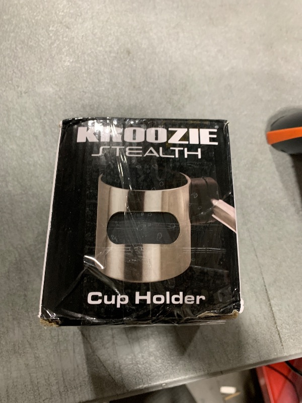 Photo 1 of Kroozie Stealth Bike Cup Holder - The Ultimate Handlebar Accessory for Your Ride - Fits All Bikes, E-Bikes, Scooters & Keeps Your Cups Beverage Secure Flat Black