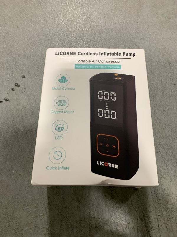 Photo 1 of Tire Inflator Portable Air Compressor, 5X Faster Portable Air Pump for Car Tires with Powerful Battery, 180PSI Cordless Air Pump with Digital Pressure Gauge for Cars, Bike & Motorcycle Tires, Ball